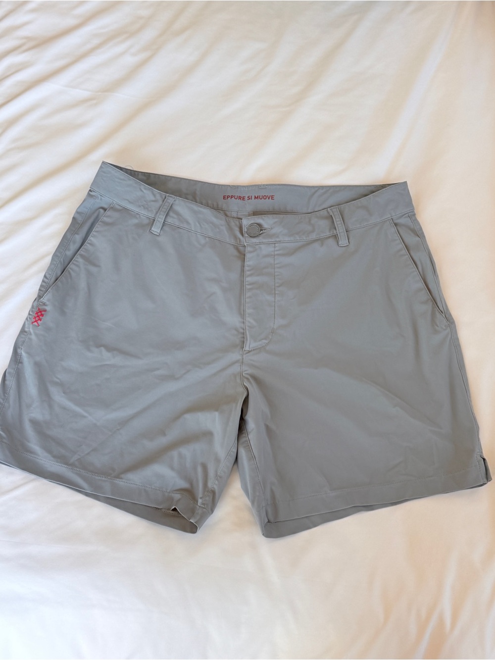 RhΓ΄ne 32β x 6β flat front pocket short Light Gray Men's Performance